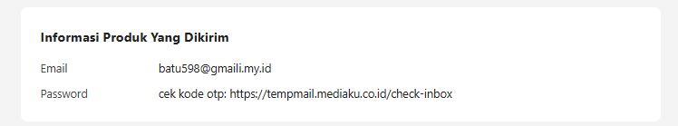 Informasi Produk dari Itemku